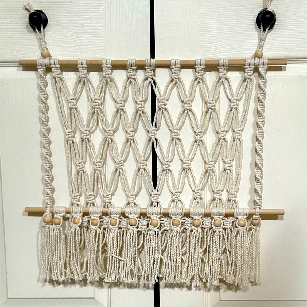Handmade Macrame Boho Plushies/Doll hammock - Picture 2 of 3